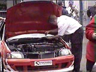 Andy Scott in assembly area