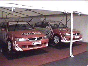 In the garage