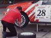 Andy Lofthouse changing a wheel