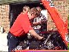 Andy Scott making adjustments